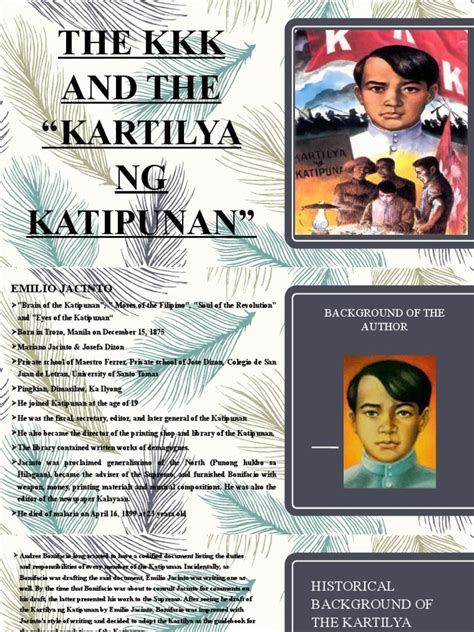the kkk and the kartilya ng katipunan ppt|G2.
